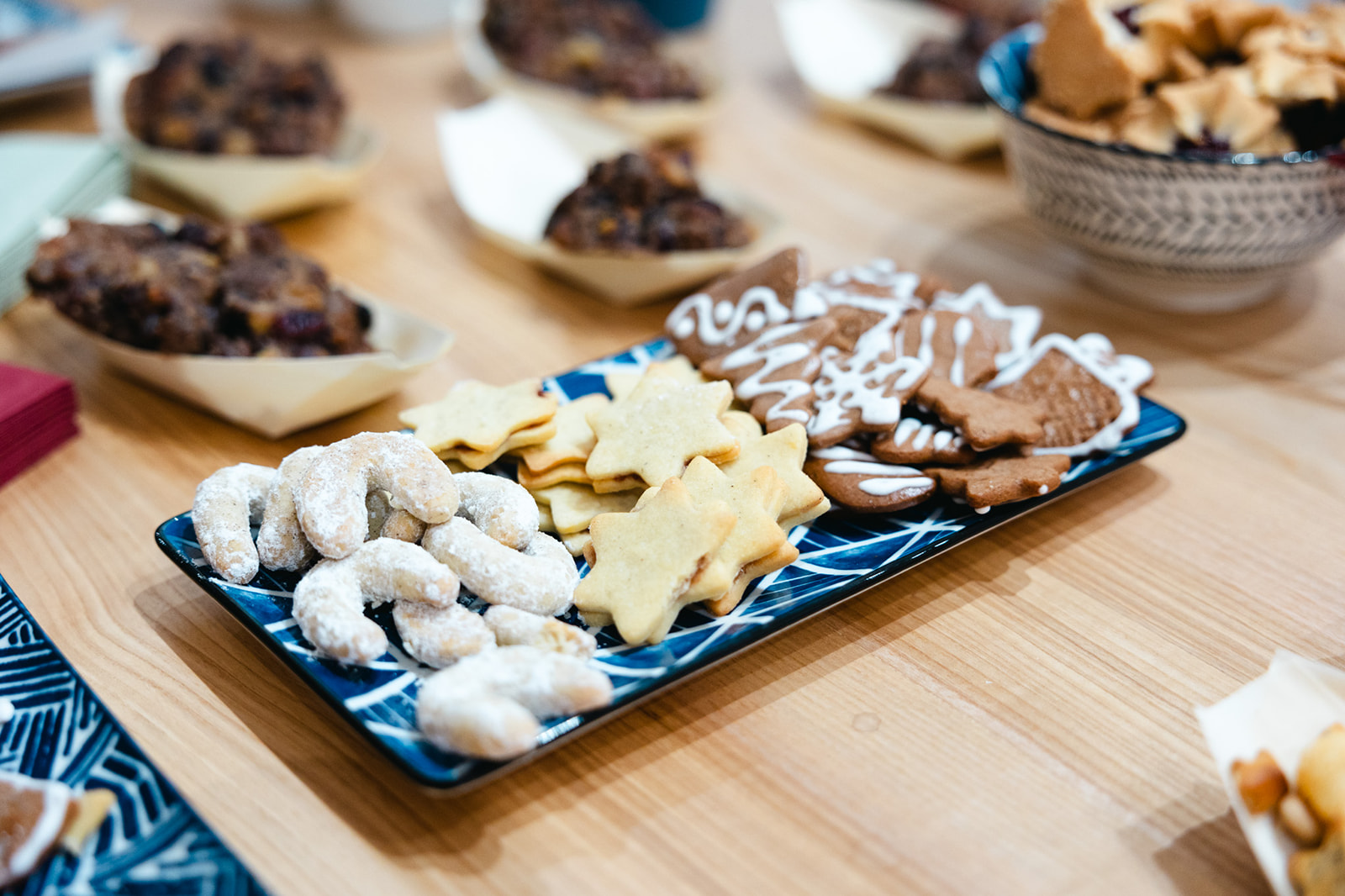 vánoční cukroví jako součást pohoštění