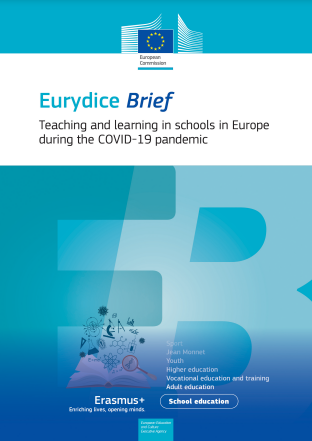 Obrázek studie Eurydice Brief: Teaching and learning in schools in Europe during the COVID-19 pandemic