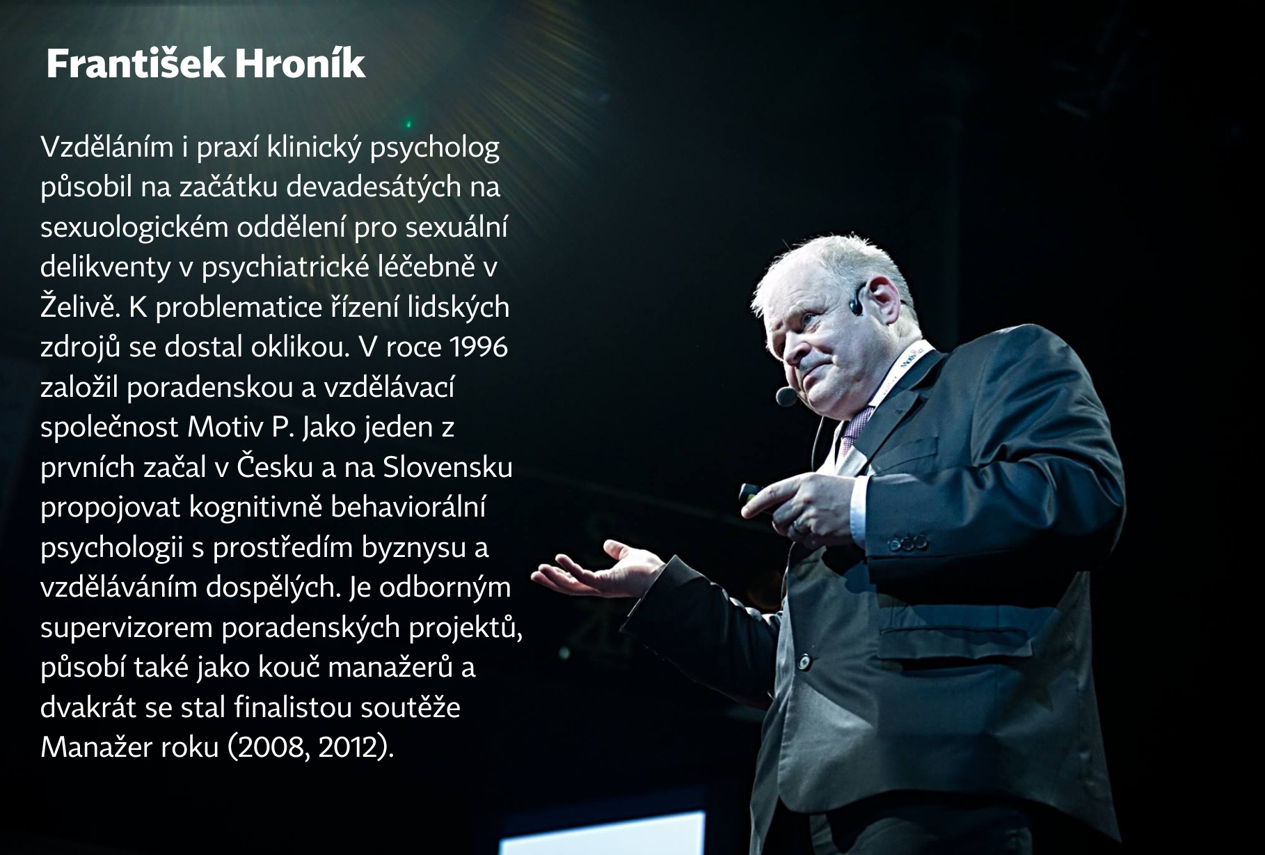František Hroník. Zdroj fotografie: https://www.facebook.com/hronikfrantisek