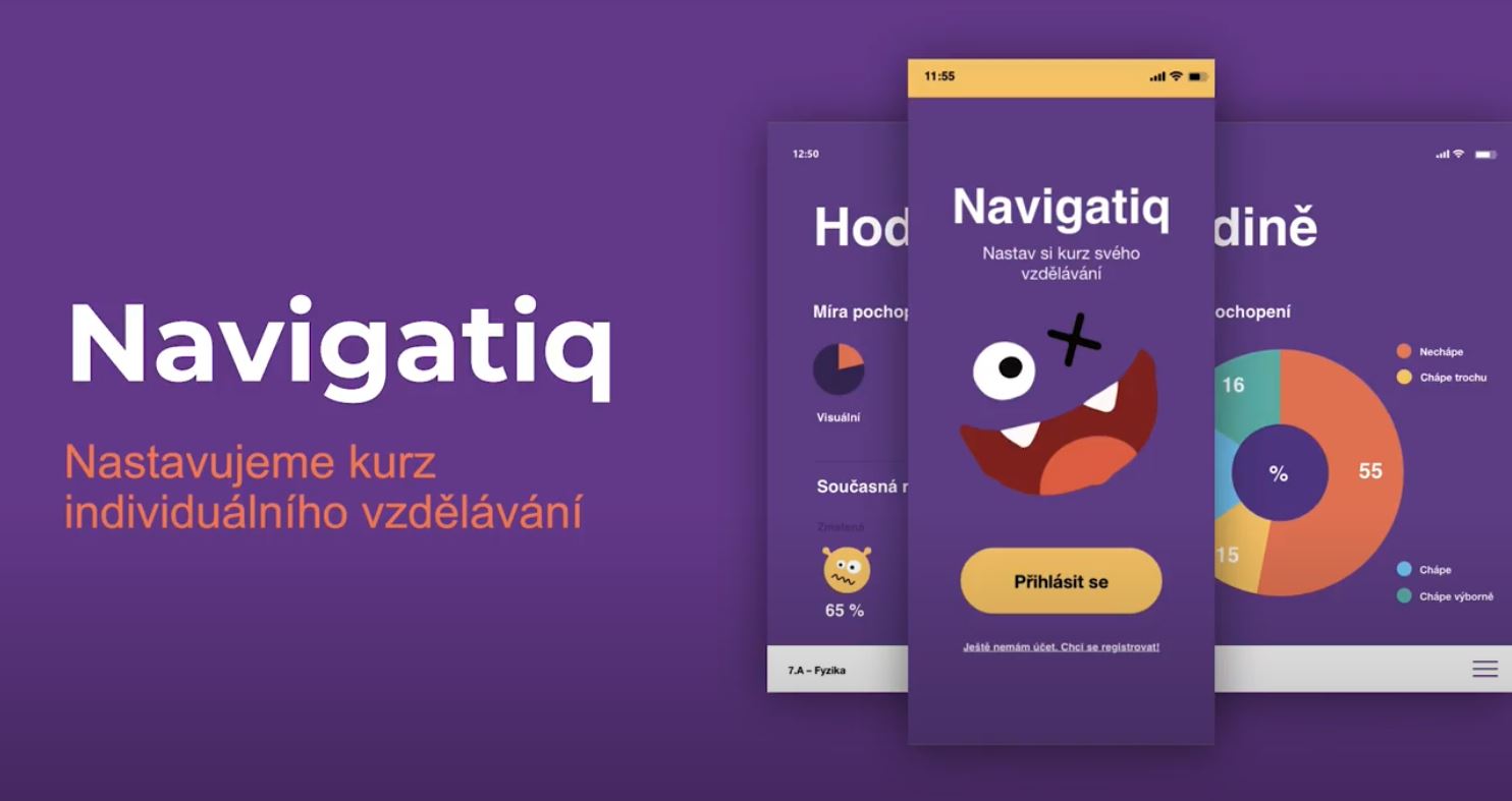 Ukázka z prezentace vítězného týmu.