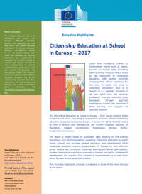 Obrázek Citizenship Education at School in Europe 2017 – Highlights