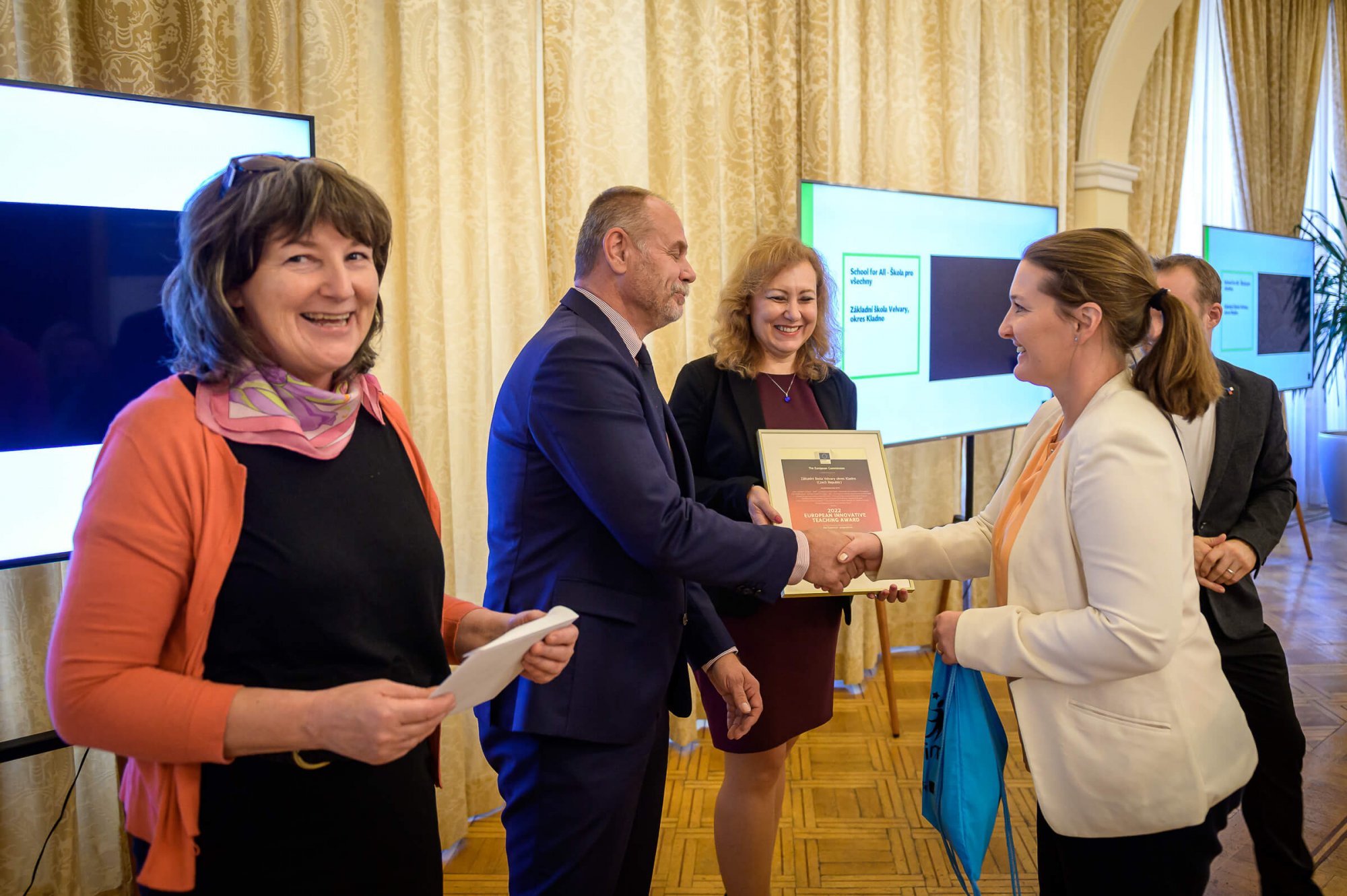 Předávání ocenění European Innovative Teaching Award a Evropské jazykové ceny Label 2022.