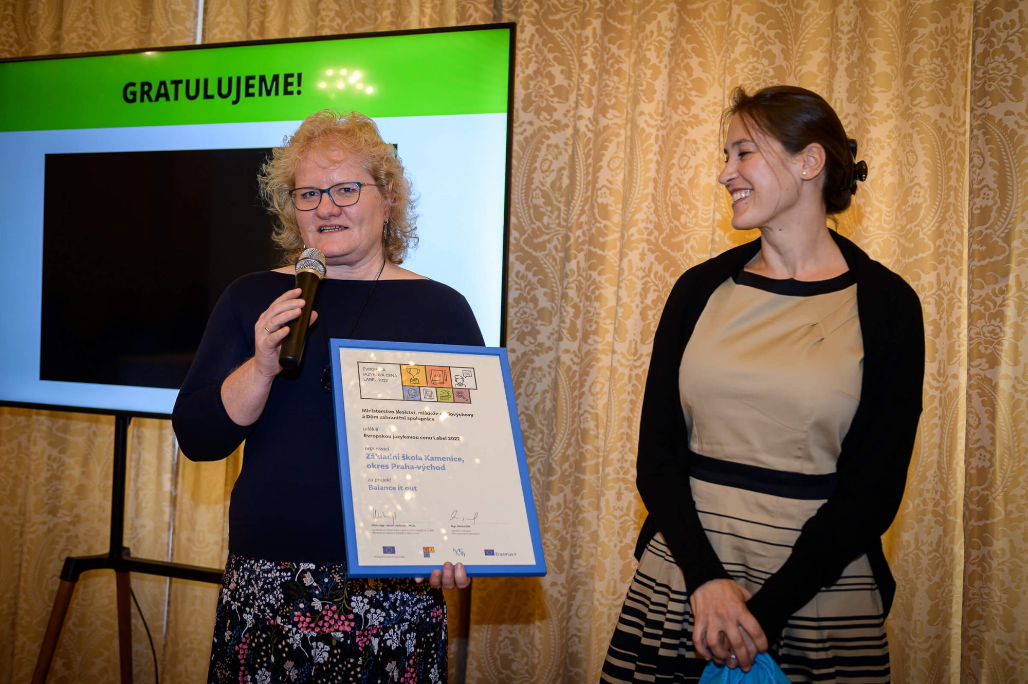 Předávání ocenění European Innovative Teaching Award a Evropské jazykové ceny Label 2022.