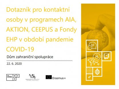 Dotazník pro kontaktní osoby v programech