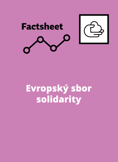 Factsheet: Evropský sbor solidarity